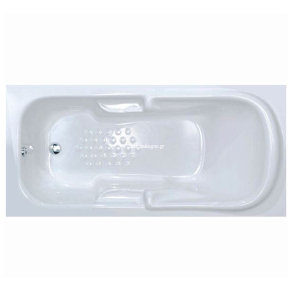 Sanitec Pauline 170x80 Μπανιέρα Υδρομασάζ Ευθύγραμμη Ακρυλική 527