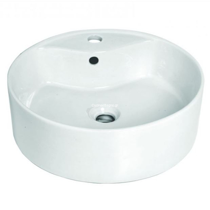 GLORIA 47x47 Bel-Giro Νιπτήρας Επιτραπέζιος Στρογγυλός 17-4812