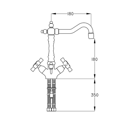 OTTONE MELODA AMPHORE 58360 Μπαταρία Νιπτήρα Ρετρό