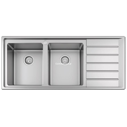 Karag BL658 Νεροχύτης 116x50 Ανοξείδωτος