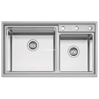 Karag BL 709 Νεροχύτης 86x50 Ανοξείδωτος