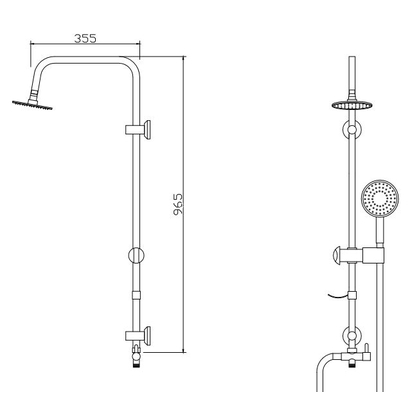 Karag Magda C6064b Στήλη Ντουζιέρας Χωρίς Μπαταρία