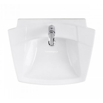 Sanindusa 71x56 Millenium Νιπτήρας Με Κολώνα Δαπέδου