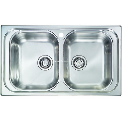 Sanitec 10544/10594 Atlantic 86x50 Inox Νεροχύτης