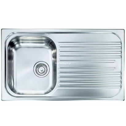 Sanitec 10643/10693 Atlantic 86x50 Inox Νεροχύτης