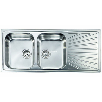 Sanitec 11457/11467 Cometa 116x50 Inox Νεροχύτης