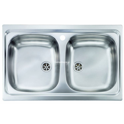 Sanitec 11502 Mondial 79x50 Inox Νεροχύτης