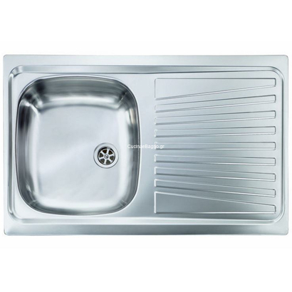 Sanitec 11561 Mondial 79x50 Inox Νεροχύτης