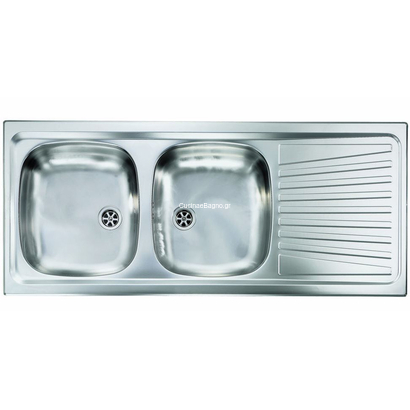 Sanitec 11567 Mondial 116x50 Inox Νεροχύτης