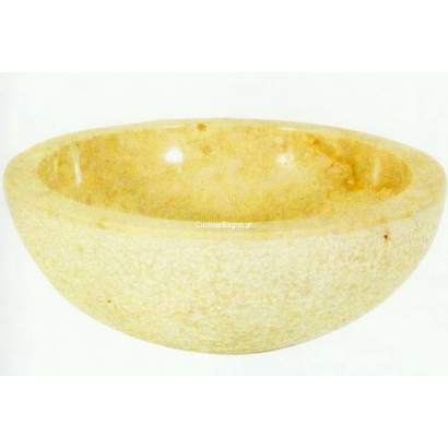 Marble Cream 40x40 Νιπτήρας Μαρμάρινος Επιτραπέζιος