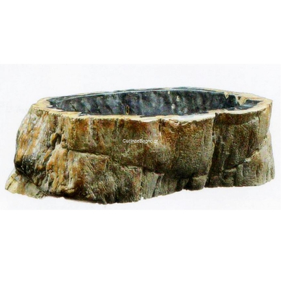 Petrified Nero 45-60x33-40 Νιπτήρας Πέτρινος Επιτραπέζιος