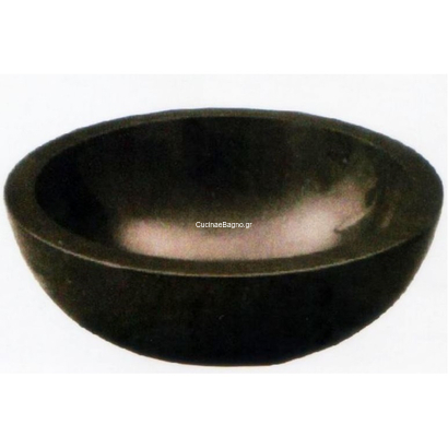 Rotonda Lucido Nero 40x40 Νιπτήρας Μαρμάρινος Επιτραπέζιος