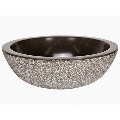 Rotonda Nero 40x40 Νιπτήρας Μαρμάρινος Επιτραπέζιος