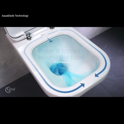 Ideal Standard Connect 66,5 cm Aquablade Λεκάνη Επιδαπέδια ΧΠ Με Καζανάκι E042901