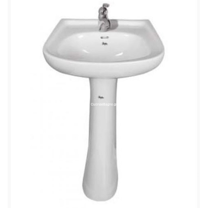 Huida Ecuador 48x39 Νιπτήρας με κολώνα Set-0037