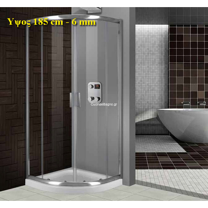 Καμπίνα Ημικυκλική 100x100 Cm Aquarelle Venia 20