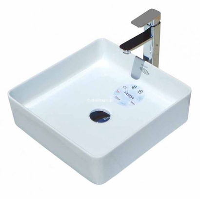 Huida 40x40 Mykonos Νιπτήρας Επιτραπέζιος Πορσελάνης 17-9054