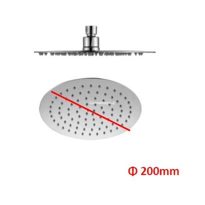 Ανακλινόμενη κεφαλή ντούς MIRROR FINISH 20x20 INOX SS304 45103