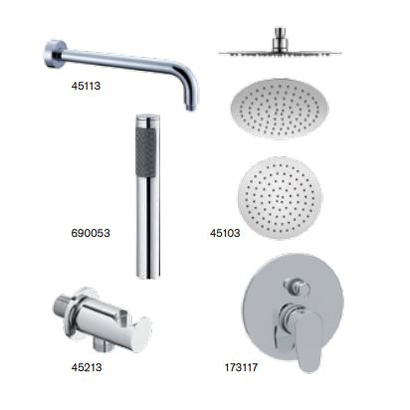 Teorema Tag Σετ Εντοιχισμού Ντουζιέρας 173117