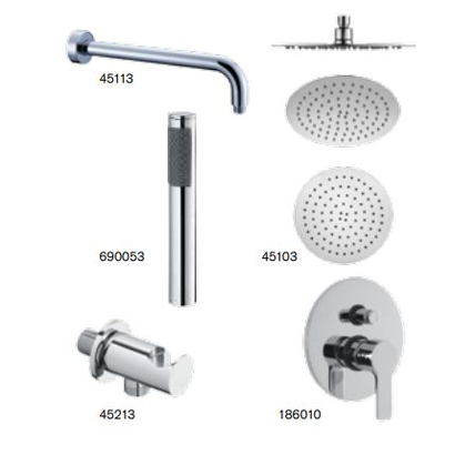 Teorema Goodlife Σετ Εντοιχισμού Ντουζιέρας 186010