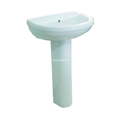 Gloria Sessanta 55x44 Νιπτήρας Με Κολώνα