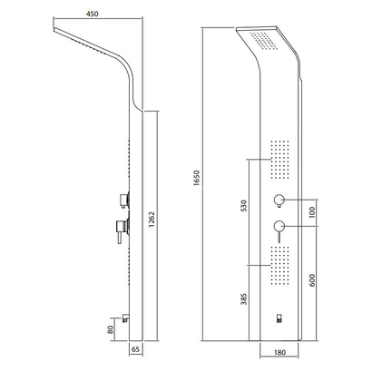 Karag ELEA N9901 Στήλη Υδρομασάζ AISI 304