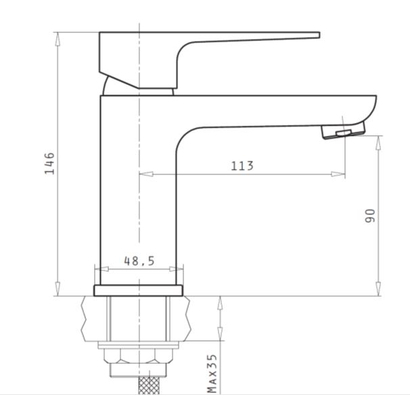 Μπαταρία Νιπτήρα Pyramis Majesta 090924601