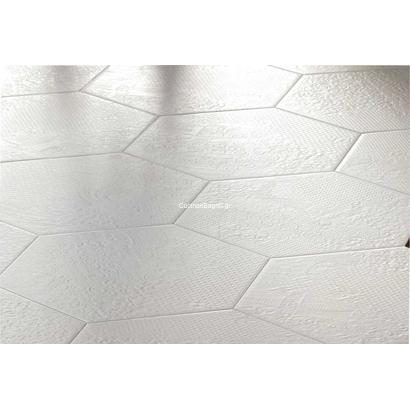 Milano White Hex 22x25 Porcellanato Διακοσμητικό Εξάγωνο