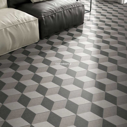 Traffic Exagon 3D 22x25 Porcellanato Διακοσμητικό Εξάγωνο