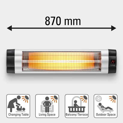 TROTEC IR2570 S Βεράντας & Επαγγ. Χώρων με τηλεχειρισμό