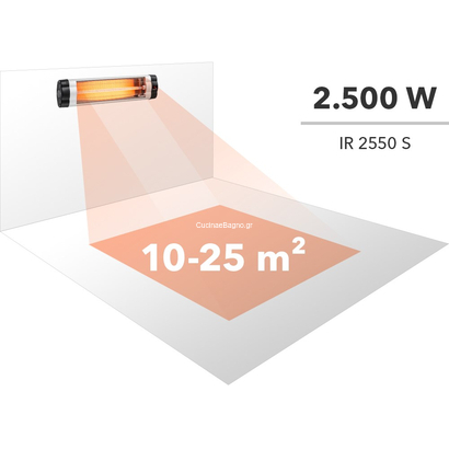 TROTEC IR2570 S Βεράντας & Επαγγ. Χώρων με τηλεχειρισμό