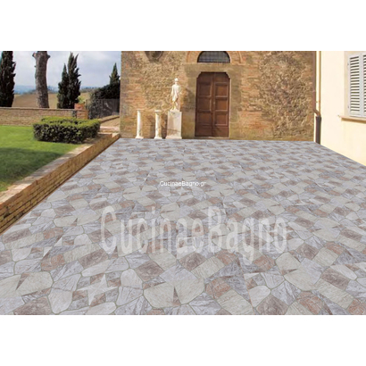 AMANOS Grey PORCELLANATO Πλακάκι Εξωτερικού Χώρου 45X45