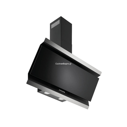 Pyramis Eleganto 60cm Απορροφητήρας Καμινάδα Μαύρος 065033101