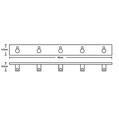 Gloria Boutique Πολυάγγιστρο Αλουμινίου Μαύρο 38-9815