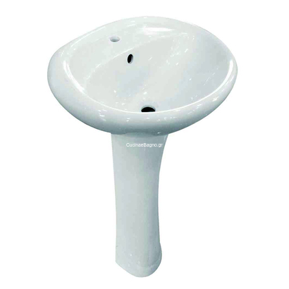 Gloria Braveto 50,5x40,5 Νιπτήρας Με Κολώνα Set-0248