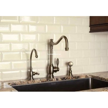 Metro Cream 10x20 Μπεζ Τουβλάκι Τοίχου Γυαλιστερό Α' ποιότητας