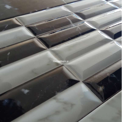 Carrara Brillo Decor 20x60 Πλακάκι Τοίχου Ντεκόρ Γυαλιστερό Α Ποιότητας ΙΣΠΑΝΙΑΣ