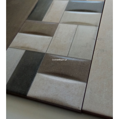 Smart Cross Mix 25x50 Πλακάκι Μπάνιου Ματ Ανάγλυφο