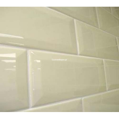 Metro Cream 10x20 Μπεζ Τουβλάκι Τοίχου Γυαλιστερό Α' ποιότητας
