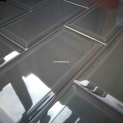 Metro Marengo 10x20 Γκρι Τουβλάκι Τοίχου Γυαλιστερό Α' ποιότητας