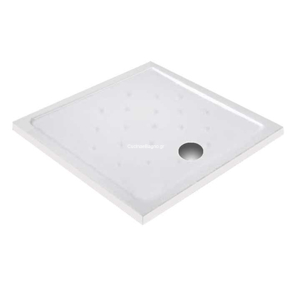 Karag Porcelain Flat 1 Ντουζιέρα 90x90 Τετράγωνη Πορσελάνη