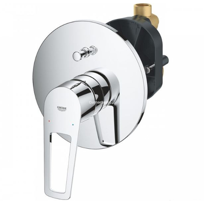 Grohe Bauloop New 29081001 Μπαταρία Λουτρού Εντοιχιζόμενη 2 Ροών