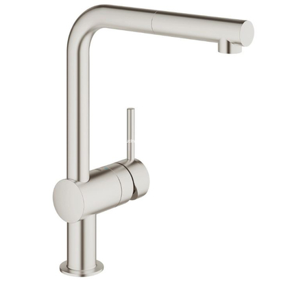 Grohe Minta L 32168DC0 Supersteel Μπαταρία Κουζίνας Ντους