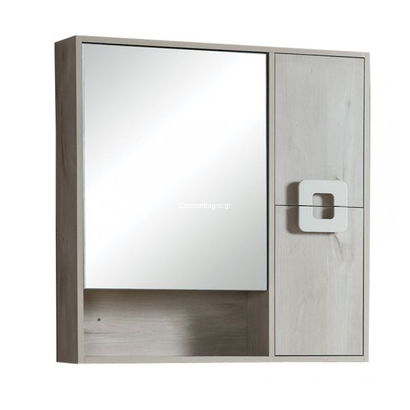 Gloria Hotel 80x80 Ντουλάπι Μπάνιου Με Καθρέπτη 36-2130