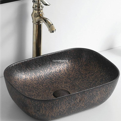 GLORIA 46x33 Elegan-5 Νιπτήρας Rusty Επιτραπέζιος 86-8417