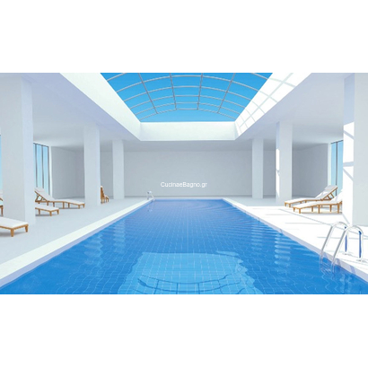Pool Glossy Blue 12x25 Porcellanato Πλακάκι Πισίνας Γυαλιστερό