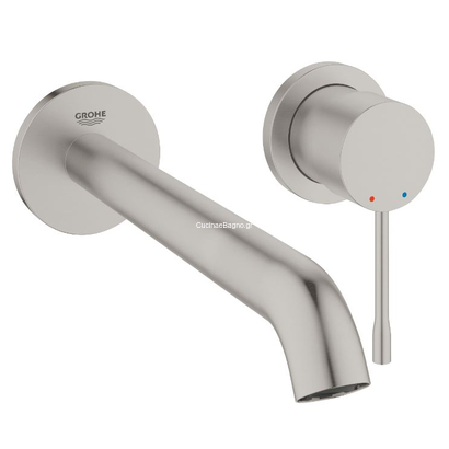 Grohe Essence L-Size 29193DC1 Supersteel Μπαταρία Νιπτήρος Εντοιχιζόμενη Εξωτερικό Μέρος