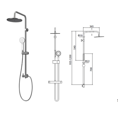 Karag ELENI C6617 Στήλη Ντουζιέρας Χωρίς Μπαταρία