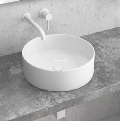 Karag LT 3134-ΜMW MATT WHITE 35x35 Νιπτήρας Επιτραπέζιος