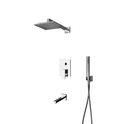 KARAG Delos Chrome CFT205 Σετ Εντοιχιζόμενης Μπαταρίας Χρωμέ